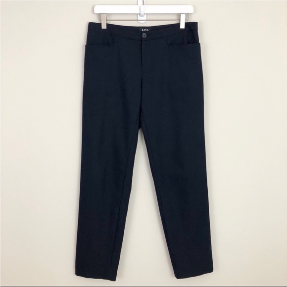 NWOT A.P.C. Linen Cotton Slim Straight Ankle Pants size 40/8